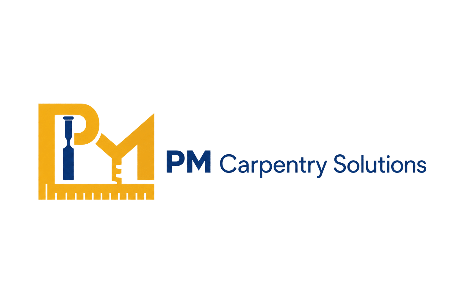 pm carpentry solutions logo upscaled transparent